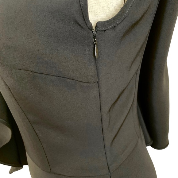 Alessandra Rich Black Capelet Silk Gown sz 40 - Picture 7 of 15